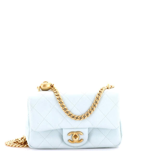 Chanel Handbags - Chanel Mini Sweet Heart Chain Flap Bag Quilted Caviar